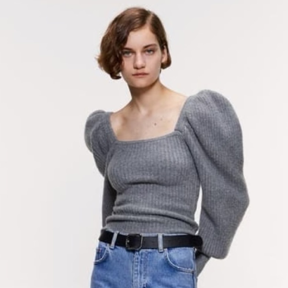 Zara Puff Sleeve Sweater